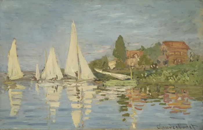 Framed Print : Regattas at Argenteuil, ca 1872. Artist: Monet, Claude (1840-1926) Framed Print : Regattas at Argenteuil, ca 1872. Artist: Monet, Claude (1840-1926)
