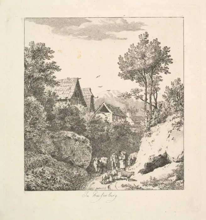 Framed Print : In Regenberg, 1815. Creator: Johann Christian Erhard Framed Print : In Regenberg, 1815. Creator: Johann Christian Erhard