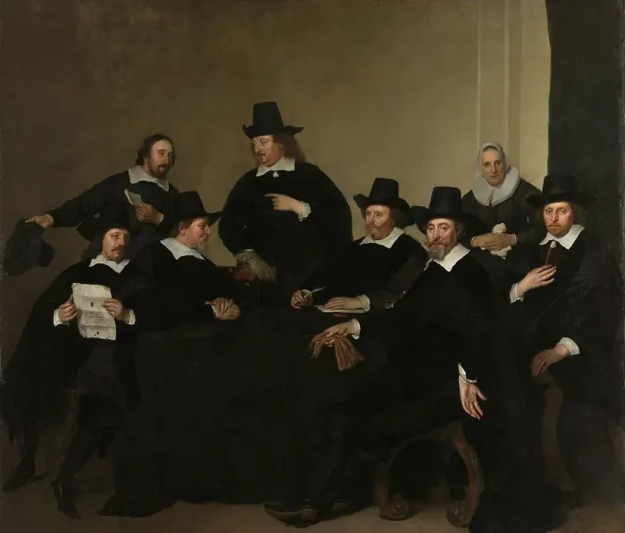 Framed Print : Regenten Regents of the Nieuwezijds Institute for the Outdoor Relief of the Poor, Amsterdam, c 1650, Creator: Jacob Adriaensz. Backer Framed Print : Regenten Regents of the Nieuwezijds Institute for the Outdoor Relief of the Poor, Amsterdam, c 1650, Creator: Jacob Adriaensz. Backer
