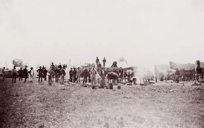 Framed Print : [Regiments - unidentified], 1861-65. Creator: Unknown