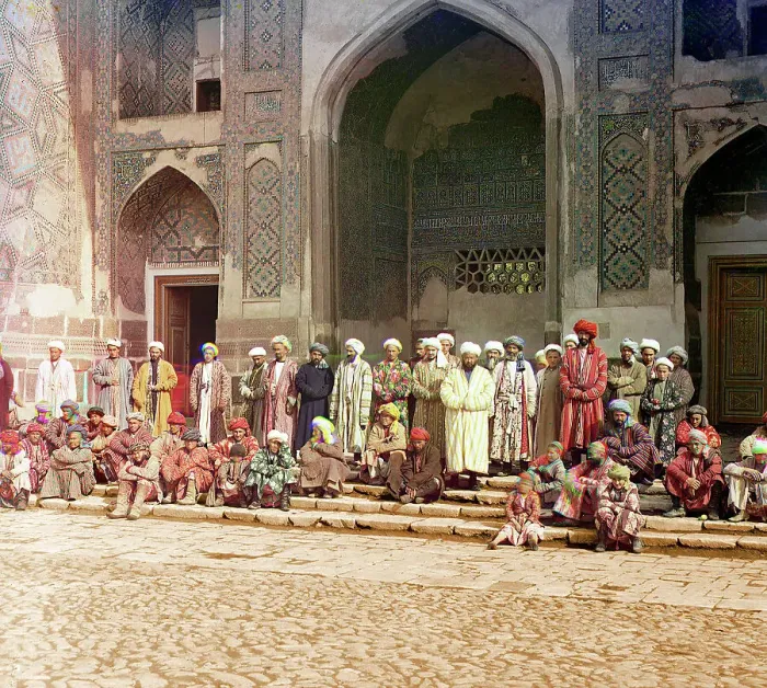 Framed Print : On the Registan, Samarkand, between 1905 and 1915. Creator: Sergey Mikhaylovich Prokudin-Gorsky Framed Print : On the Registan, Samarkand, between 1905 and 1915. Creator: Sergey Mikhaylovich Prokudin-Gorsky