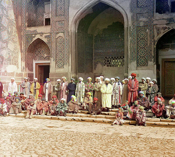 On the Registan, Samarkand, between 1905 and 1915. Creator: Sergey Mikhaylovich Prokudin-Gorsky