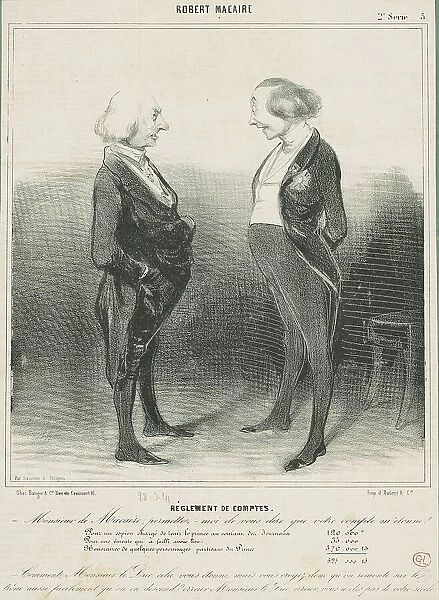 Réglement de comptes, 19th century. Creator: Honore Daumier