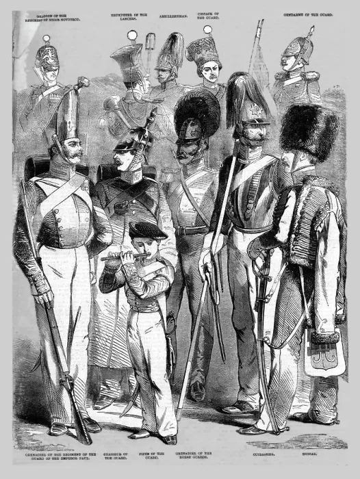 Framed Print : Regular Troops; The Russian Army c1854, 1854. Creator: Unknown