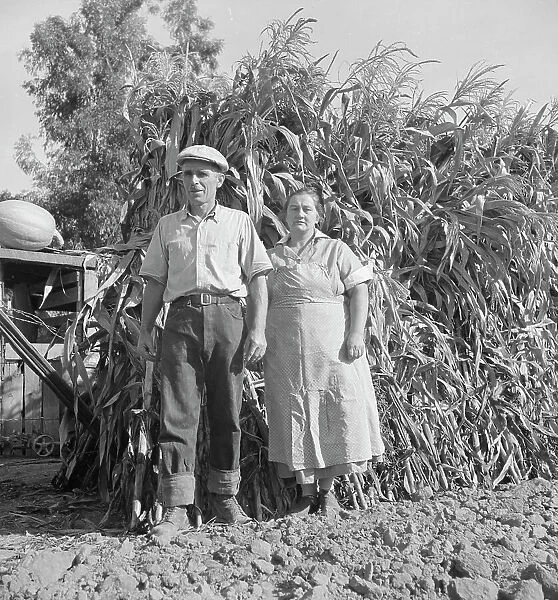 Rehabilitation family, near Visalia, California, 1938. Creator: Dorothea Lange