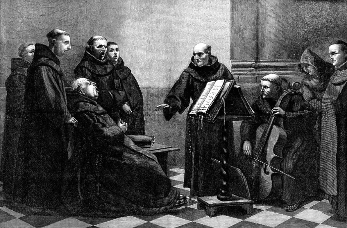 Framed Print : Rehearsal, by A. Robert, in the International Exhibition, 1871. Creator: Unknown Framed Print : Rehearsal, by A. Robert, in the International Exhibition, 1871. Creator: Unknown