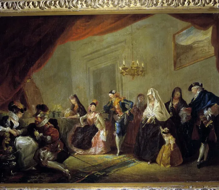Framed Print : Rehearsal of a comedy, oil on canvas Framed Print : Rehearsal of a comedy, oil on canvas