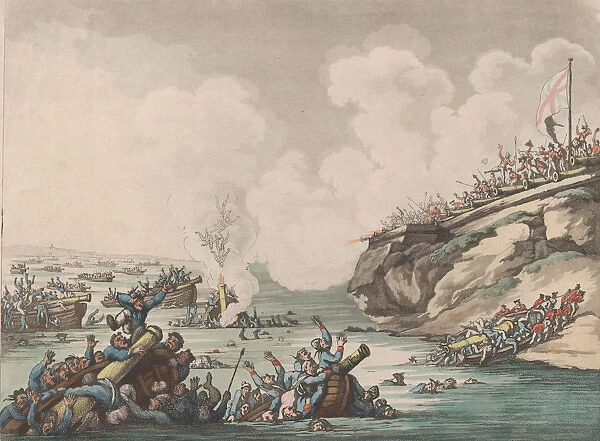 Rehearsal of a French Invasion as Performed before the Invalids at the Islands of