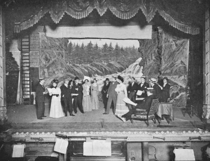 Framed Print : Rehearsing a play in ordinary dress, London, c1901 (1901) Framed Print : Rehearsing a play in ordinary dress, London, c1901 (1901)