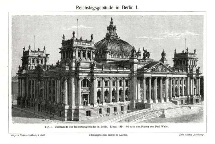 Framed Print : The Reichstag, Berlin, Germany, late 19th century Framed Print : The Reichstag, Berlin, Germany, late 19th century