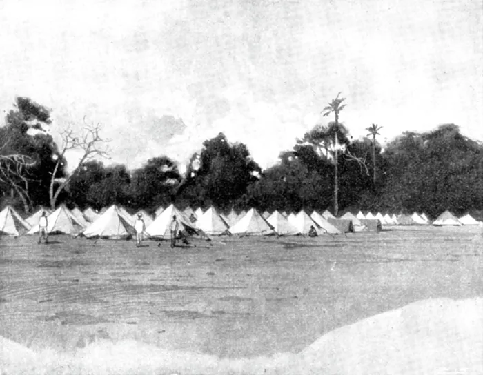 Framed Print : Reinforcements for Uganda: arrival of an Indian Contingent at Mombasa - another view of the... 1898 Creator: George Montbard Framed Print : Reinforcements for Uganda: arrival of an Indian Contingent at Mombasa - another view of the... 1898 Creator: George Montbard
