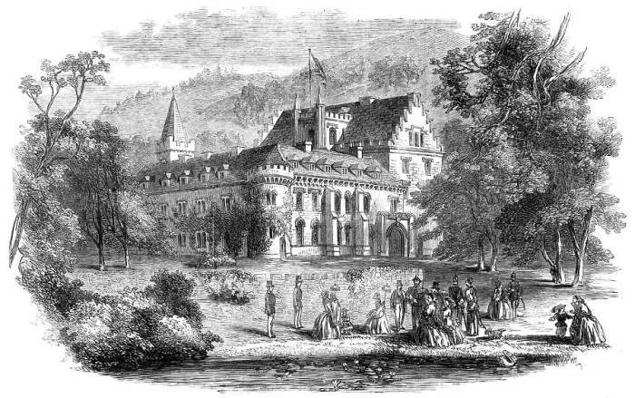 Framed Print : Reinhardsbrunn, a country seat of the Duke of Saxe-Coburg-Gotha, 1860. Creator: Unknown Framed Print : Reinhardsbrunn, a country seat of the Duke of Saxe-Coburg-Gotha, 1860. Creator: Unknown
