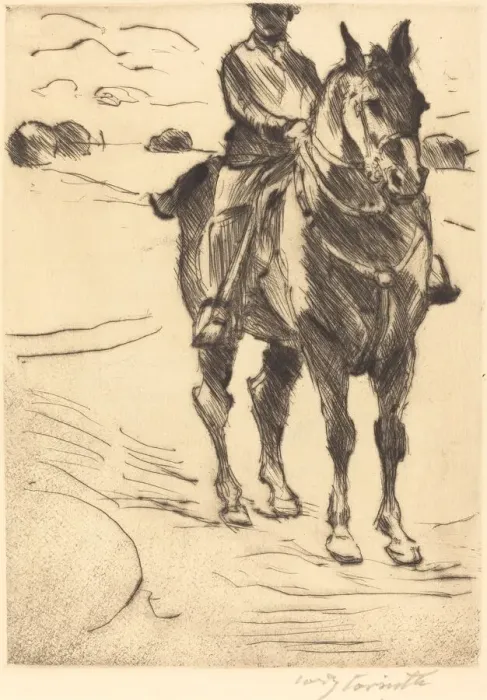 Framed Print : Reiter II (Horseman II), 1916. Creator: Lovis Corinth Framed Print : Reiter II (Horseman II), 1916. Creator: Lovis Corinth