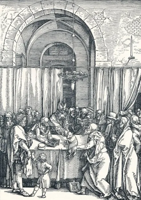 Framed Print : The Rejection of Joachims Offering, 1506 (1906). Artist: Albrecht Durer
