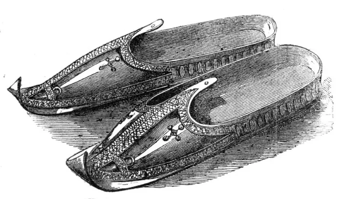Framed Print : Relics from Abyssinia: silver slippers of the Abuna, 1868. Creator: Unknown Framed Print : Relics from Abyssinia: silver slippers of the Abuna, 1868. Creator: Unknown