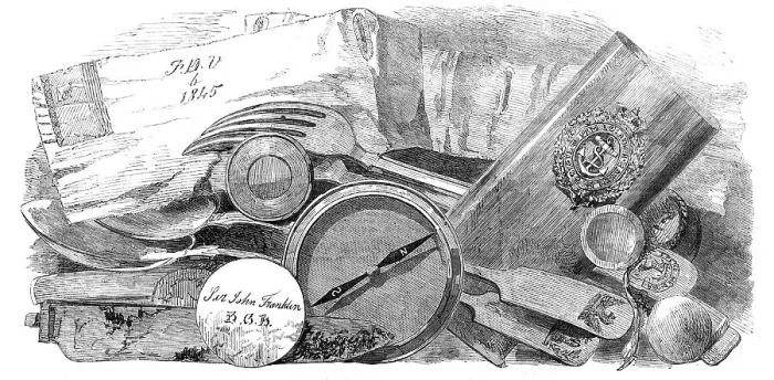 Framed Print : Relics of the Franklin Expedition, 1854. Creator: Unknown Framed Print : Relics of the Franklin Expedition, 1854. Creator: Unknown