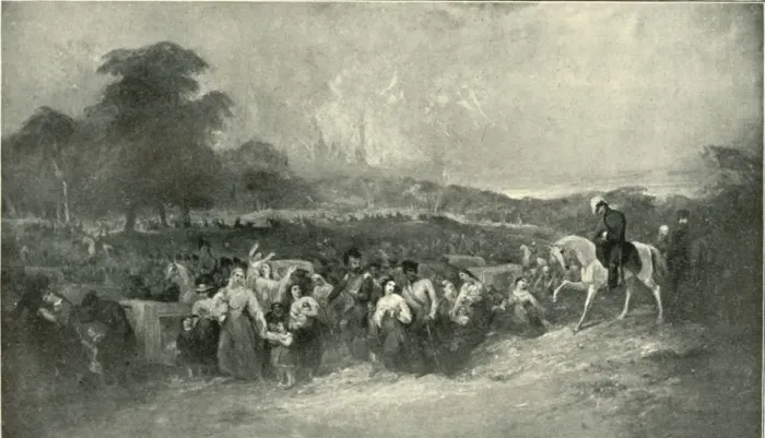 Framed Print : The Relief of Lucknow - Leading the Sufferers to the British Camp, (1901). Creator: Unknown Framed Print : The Relief of Lucknow - Leading the Sufferers to the British Camp, (1901). Creator: Unknown