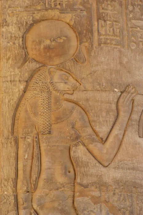 Framed Print : Relief of Sekhmet, the lion-headed goddess, Temple of Kom Ombo, Egypt, 2nd century BC (2003). Creator: Unknown Framed Print : Relief of Sekhmet, the lion-headed goddess, Temple of Kom Ombo, Egypt, 2nd century BC (2003). Creator: Unknown