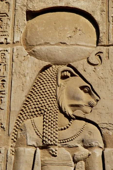 Framed Print : Relief of Sekhmet, the lion-headed goddess, Temple of Kom Ombo, Egypt, 2nd century BC (2003). Creator: Unknown Framed Print : Relief of Sekhmet, the lion-headed goddess, Temple of Kom Ombo, Egypt, 2nd century BC (2003). Creator: Unknown