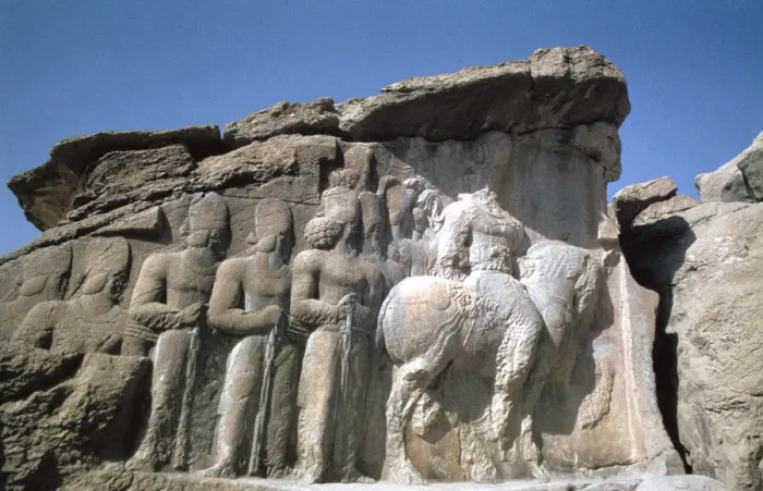 Framed Print : Relief of Shapur I, Naqsh-i-Rustam, Iran Framed Print : Relief of Shapur I, Naqsh-i-Rustam, Iran