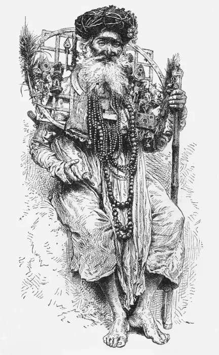 Framed Print : Religious Mendicant, c1891. Creator: James Grant Framed Print : Religious Mendicant, c1891. Creator: James Grant