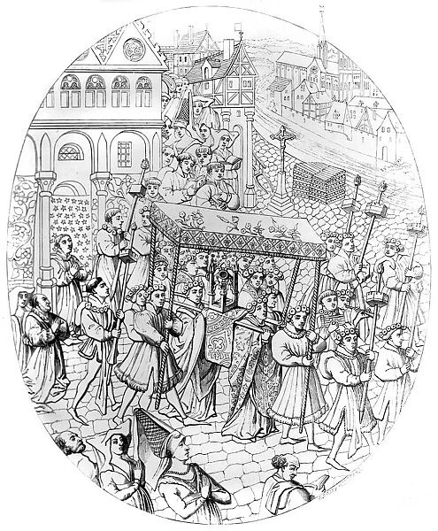 Religious procession, 1449-1456 (1849). Artist: A Bisson