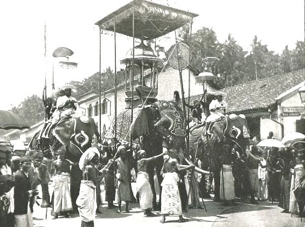 Religious procession, Colombo, Ceylon, 1895. Creator: Unknown
