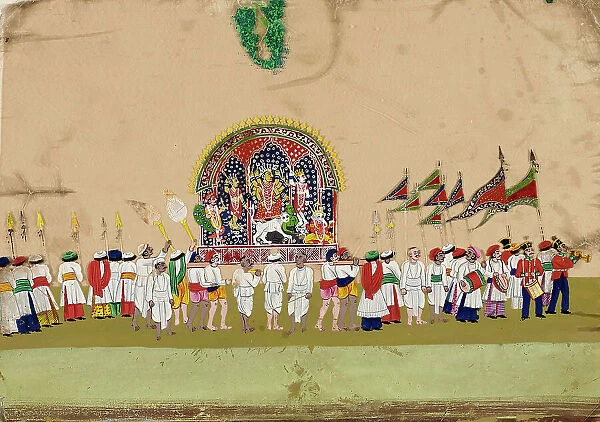 Religious Procession: Durga, c1800. Creator: Unknown