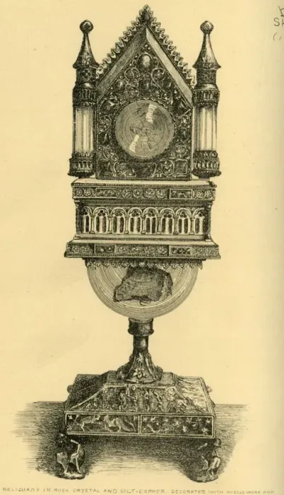 Framed Print : Reliquary, early 13th century, (1881). Creator: Js Goepel Framed Print : Reliquary, early 13th century, (1881). Creator: Js Goepel