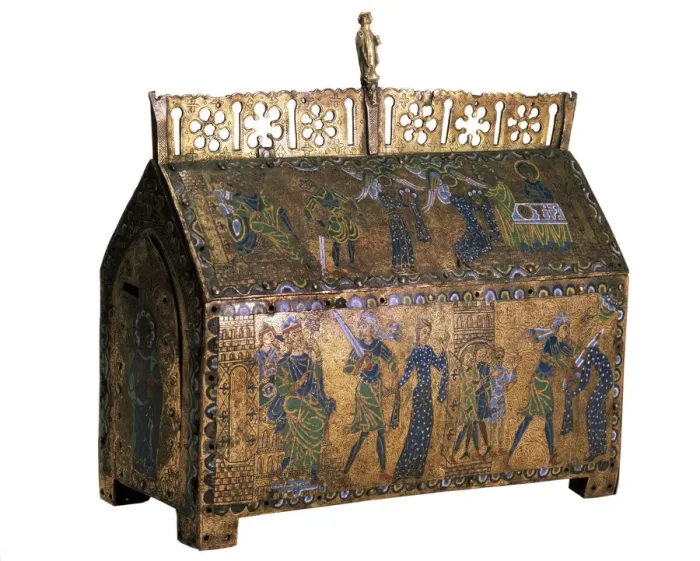 Framed Print : Reliquary with scenes from the Life of Saint Valeria, c1170 Framed Print : Reliquary with scenes from the Life of Saint Valeria, c1170