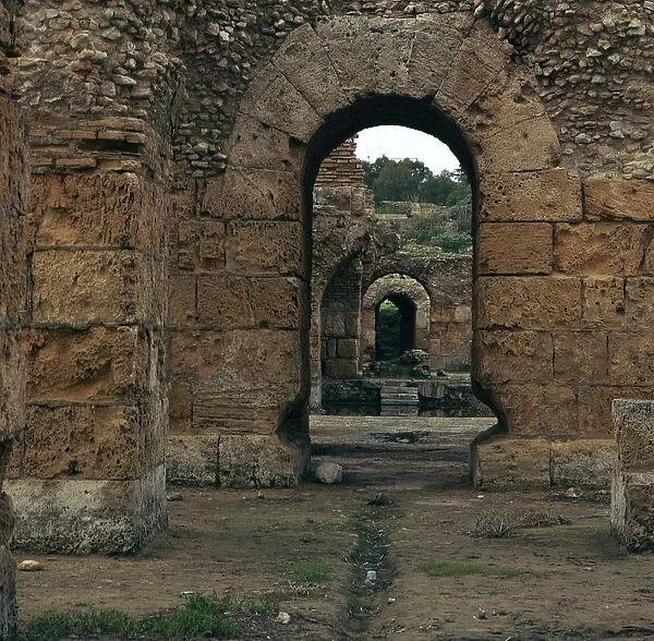 Remains of the baths of Antoninus Pius in Carthage, 2nd century