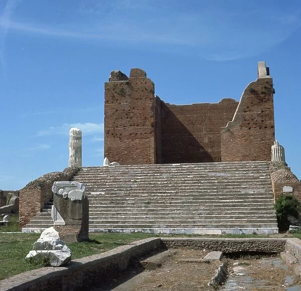 The remains of the Capitol of Ostia, Romes port, 2nd century