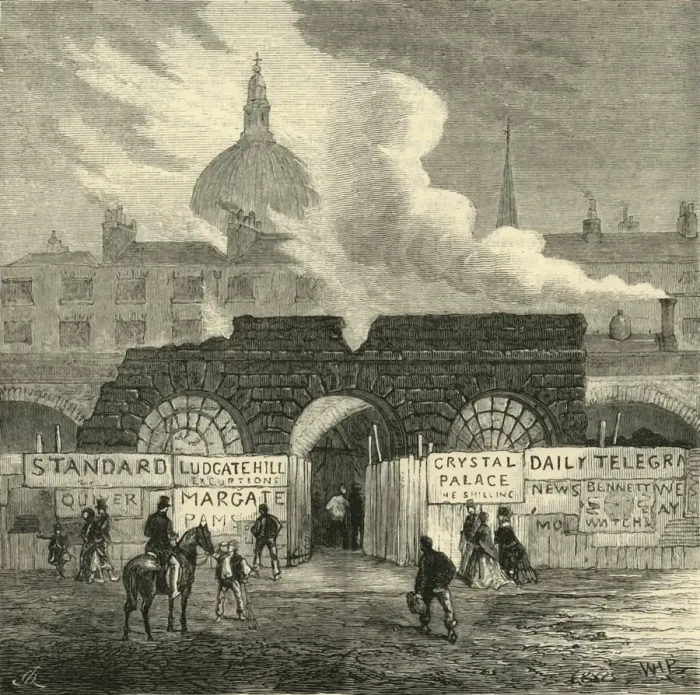 Framed Print : The Last Remains of the Fleet Prison, c1872. Creator: Unknown Framed Print : The Last Remains of the Fleet Prison, c1872. Creator: Unknown