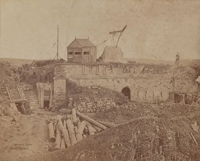 Framed Print : Remains of the Malakoff Tower, 1855-1856. Creator: James Robertson Framed Print : Remains of the Malakoff Tower, 1855-1856. Creator: James Robertson