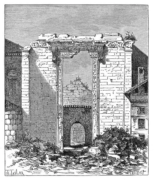 Remains of the Temple of Augustus and Rome, Ancyra (Ankara), Turkey, 1895