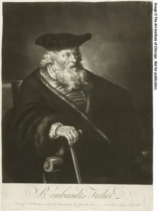 Framed Print : Rembrandt's Father, n.d. Creator: James McArdell Framed Print : Rembrandt's Father, n.d. Creator: James McArdell
