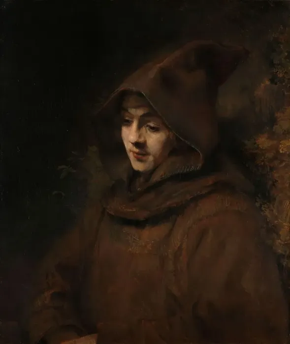 Framed Print : Rembrandt's Son Titus in a Monk's Habit, 1660. Creator: Rembrandt Harmensz van Rijn Framed Print : Rembrandt's Son Titus in a Monk's Habit, 1660. Creator: Rembrandt Harmensz van Rijn