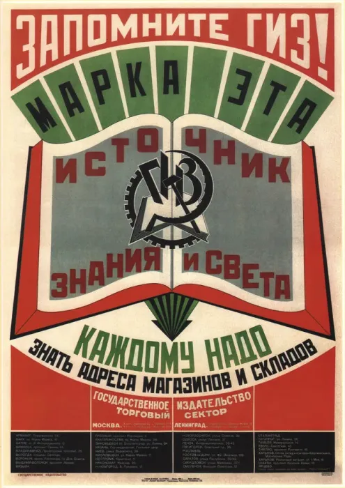 Framed Print : Remember GIZ State Publishers. This trademark is a source of knowledge and light, 1925. Artist: Mayakovsky, Vladimir Vladimirovich (1893-1930) Framed Print : Remember GIZ State Publishers. This trademark is a source of knowledge and light, 1925. Artist: Mayakovsky, Vladimir Vladimirovich (1893-1930)
