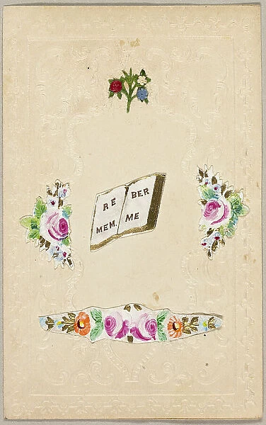 Remember Me (valentine), c.1830. Creator: Unknown