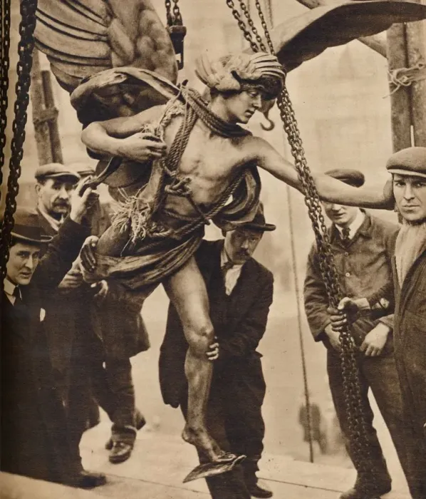 Framed Print : The removal of Eros, 1925, (1938) Framed Print : The removal of Eros, 1925, (1938)