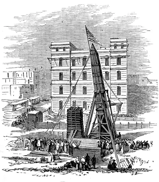 Framed Print : Removal of another obelisk from Alexandria, for transport to New York, 1880. Creator: Unknown Framed Print : Removal of another obelisk from Alexandria, for transport to New York, 1880. Creator: Unknown