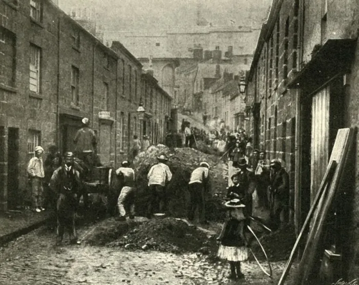 Framed Print : Removing Debris Brought Down By A Flood At St. Ives, 1901. Creator: Unknown