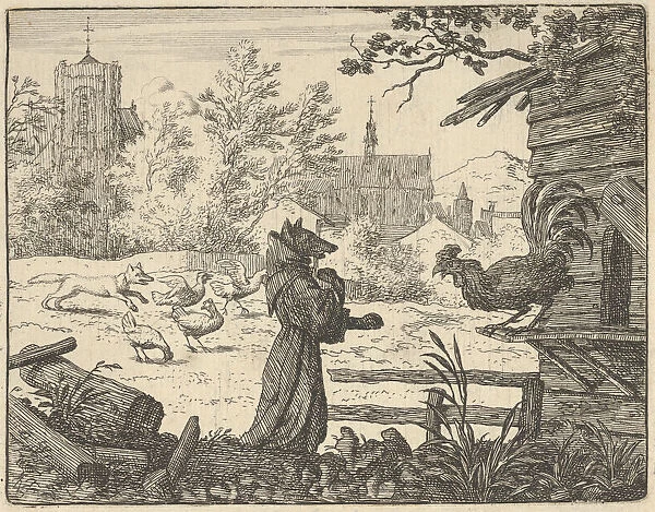 Renard, Disguised as a Monk, Gains the Confidence of the Rooster, 1650-75