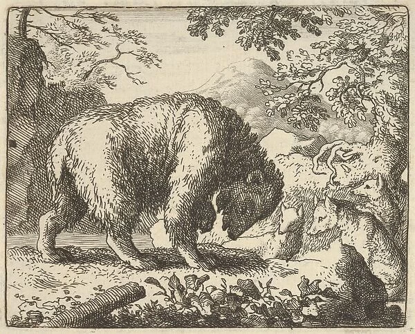 Renard Promises the Bear to Take Him to a Place Where He Will Find Honey, 1650-75