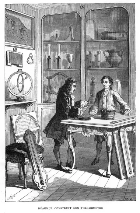 Framed Print : Rene-Antoine Ferchault de Reamur, 18th century French physicist, 1874