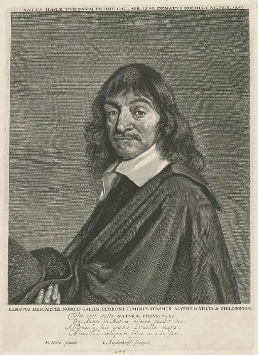 Framed Print : René Descartes, 1650s. Creator: Jonas Suyderhoef Framed Print : René Descartes, 1650s. Creator: Jonas Suyderhoef