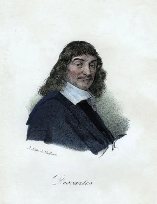 Framed Print : Rene Descartes, French philosopher, mathematician, and scientist, (c19th century). Artist: Delpech Framed Print : Rene Descartes, French philosopher, mathematician, and scientist, (c19th century). Artist: Delpech