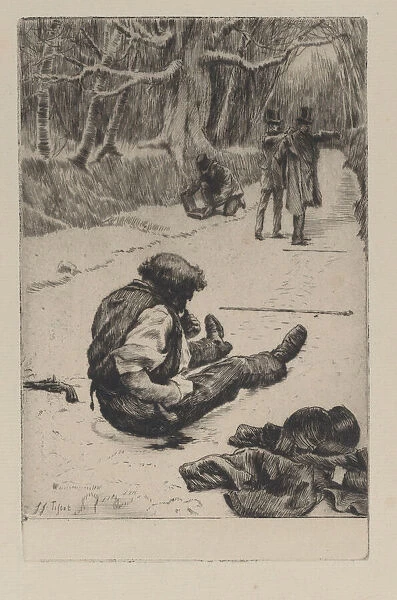 Renee Mauperin: Henri Mauperin Wounded after the Duel with Boisjorand de Villacour