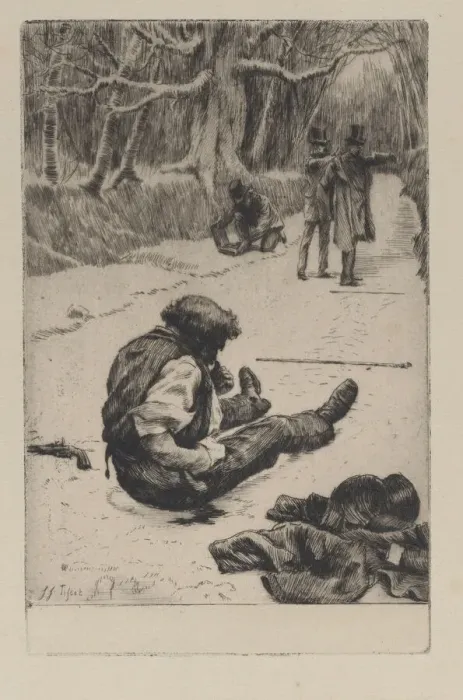 Framed Print : Renee Mauperin: Henri Mauperin Wounded after the Duel with Boisjorand de Villacour Framed Print : Renee Mauperin: Henri Mauperin Wounded after the Duel with Boisjorand de Villacour