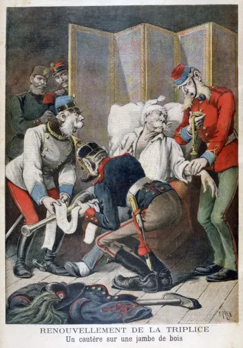 Framed Print : Renewal of the Triple Alliance of Germany, Austria and Italy, 1896. Artist: Henri Meyer Framed Print : Renewal of the Triple Alliance of Germany, Austria and Italy, 1896. Artist: Henri Meyer